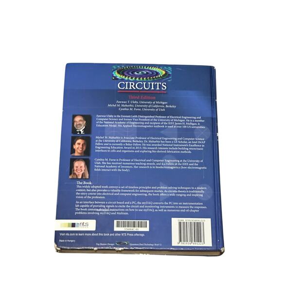 Circuits (3rd Edition) – Ulaby, Maharbiz, Furse | ISBN 9781934891223 | Hardcover - Picture 3 of 6